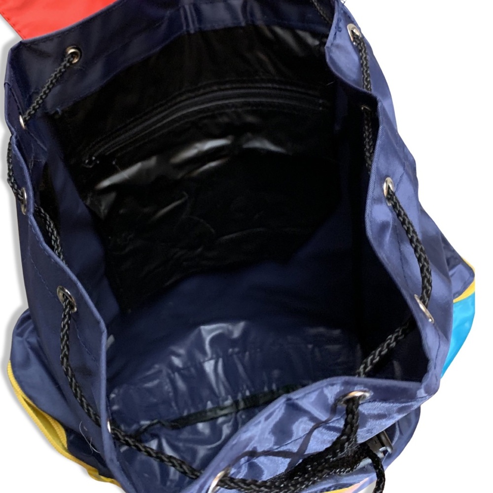 Retro Parti-colour Backpack Waterproof - Picture 3 of 4